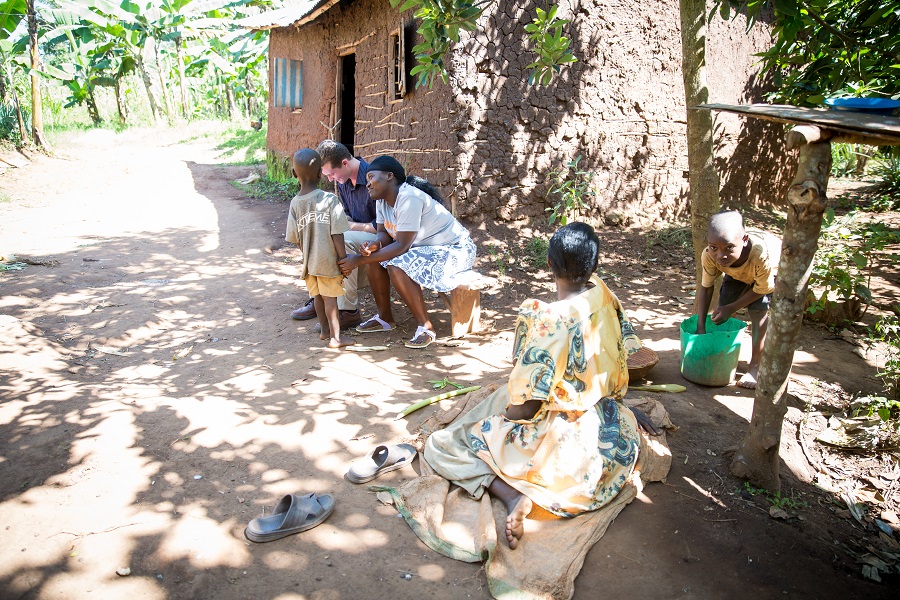 Flavia and I on our initial visit interviewing Castol