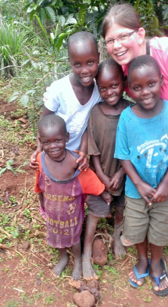 Madeleine with Daudi, center, and his cousins