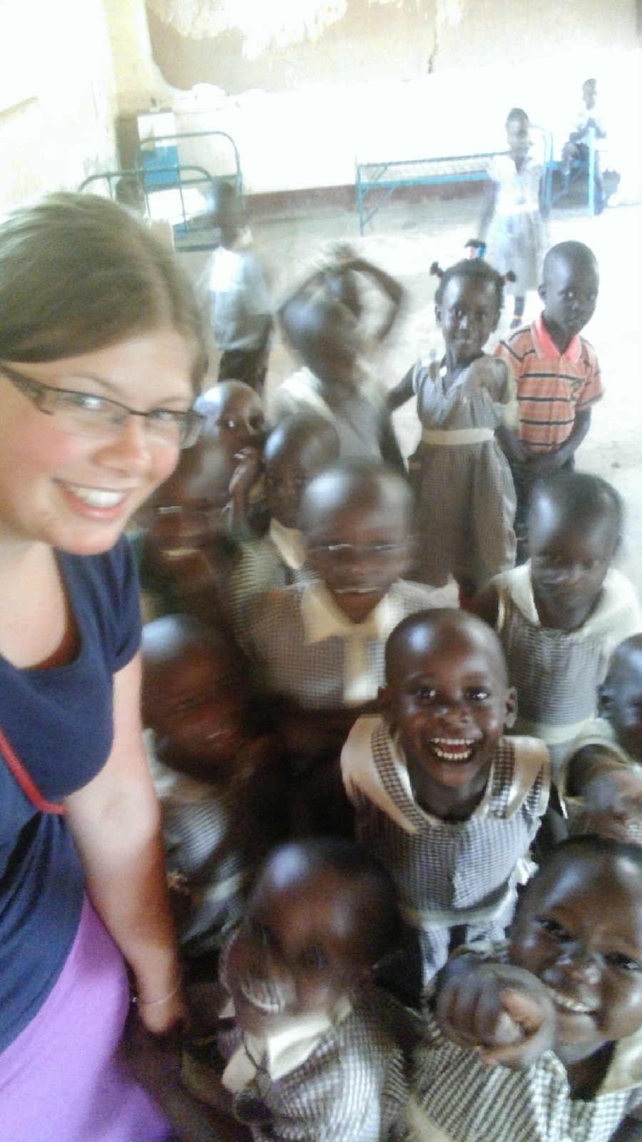 volunteer with her charges