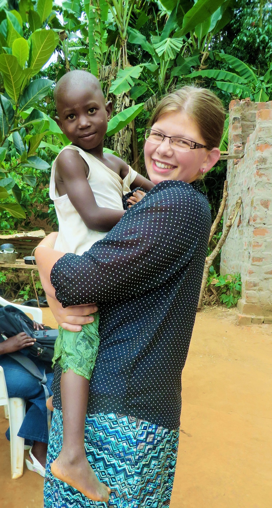 My friend Berna and me. Brian and Christine sponsor Berna and they are really making a difference for her family.