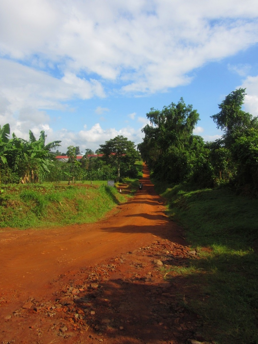 In Nkokonjeru, Uganda, the dirt, like so many things, is more colorful. 