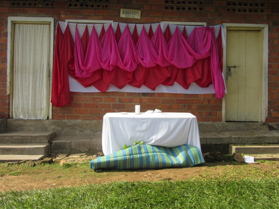 One of the procession stops, this one was located at the teachers