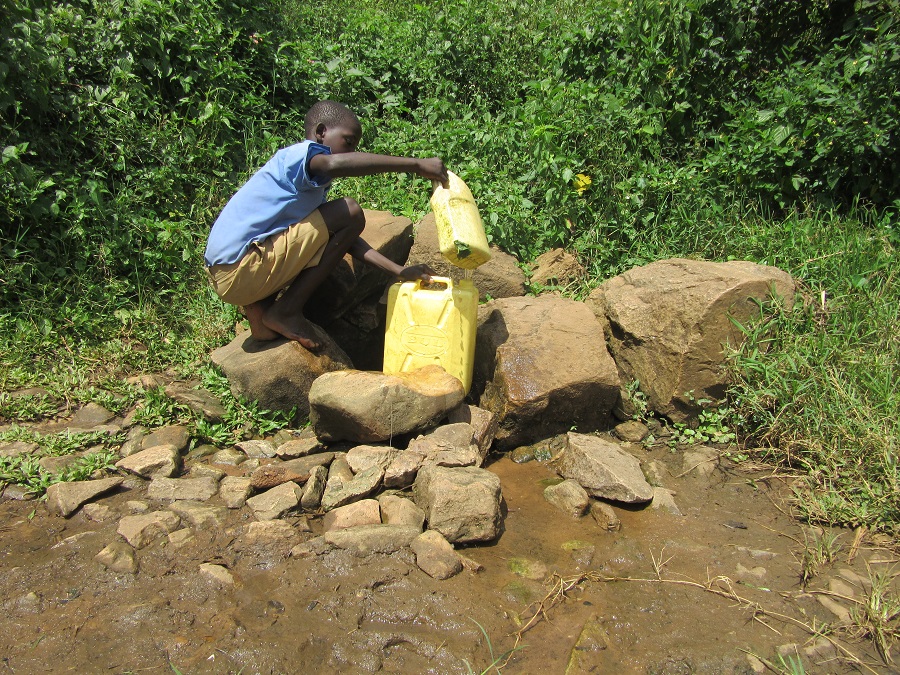 The "well" is more or less a muddy little river that bubbles out from between a few rocks. The "well" is more or less a muddy little river that bubbles out from between a few rocks.