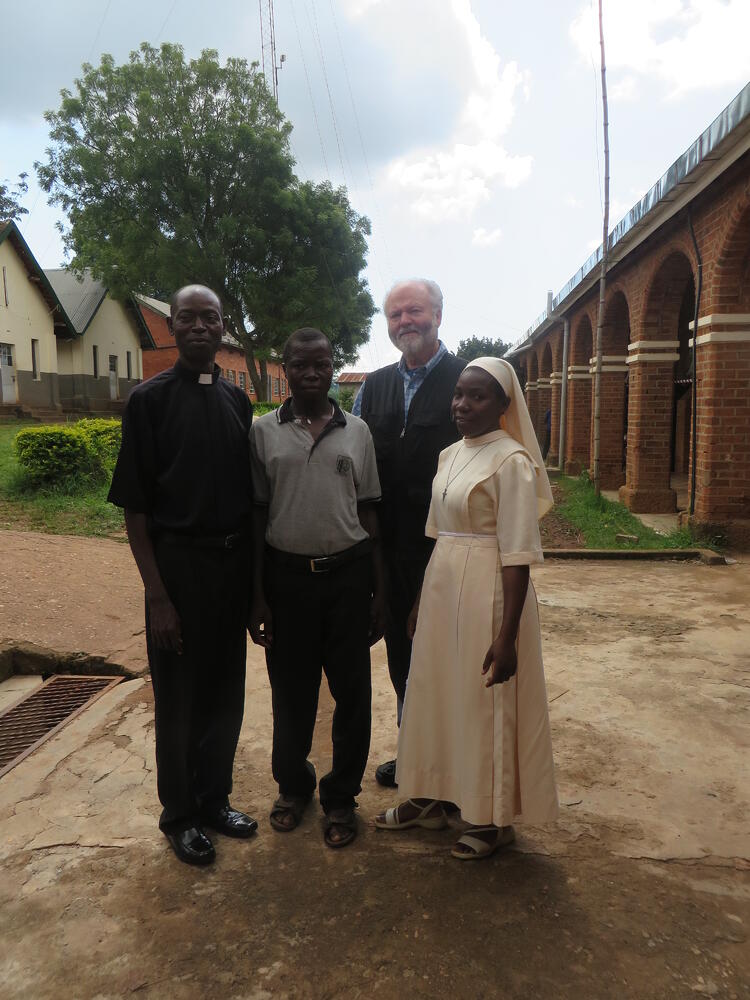 Joseph_center_stands_with_St_Joseph_Minor_Seminary_Nyenga_headteacher_Chris_Sr_Carolyne Joseph_center_stands_with_St_Joseph_Minor_Seminary_Nyenga_headteacher_Chris_Sr_Carolyne