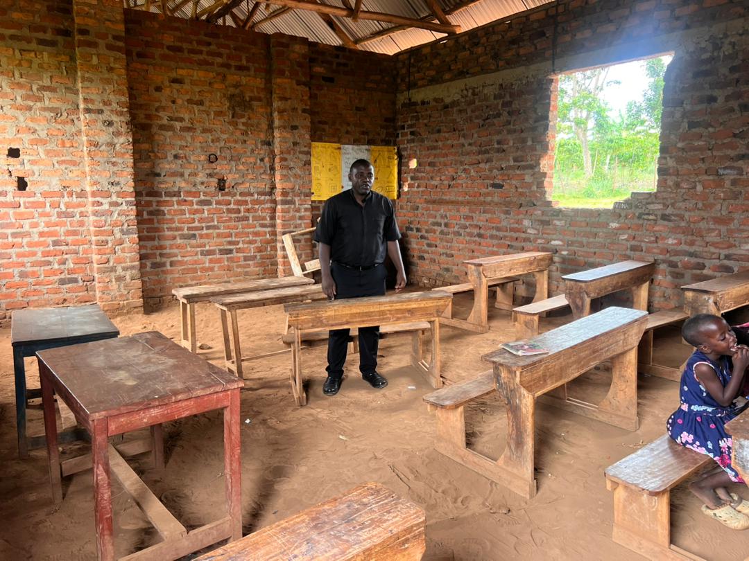 Fr. Frank in classroom Fr. Frank in classroom